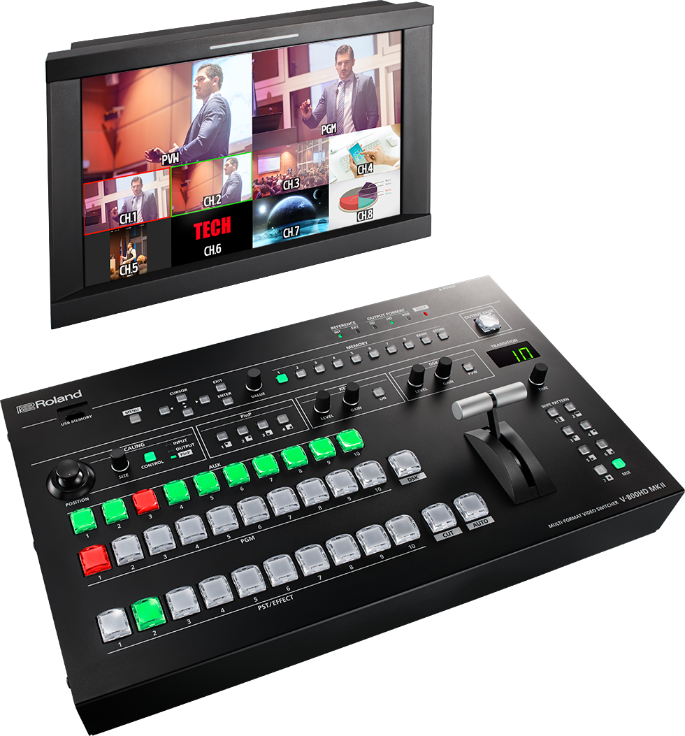 Switcher Roland รุ่น V-800HD MK II MULTI-FORMAT VIDEO