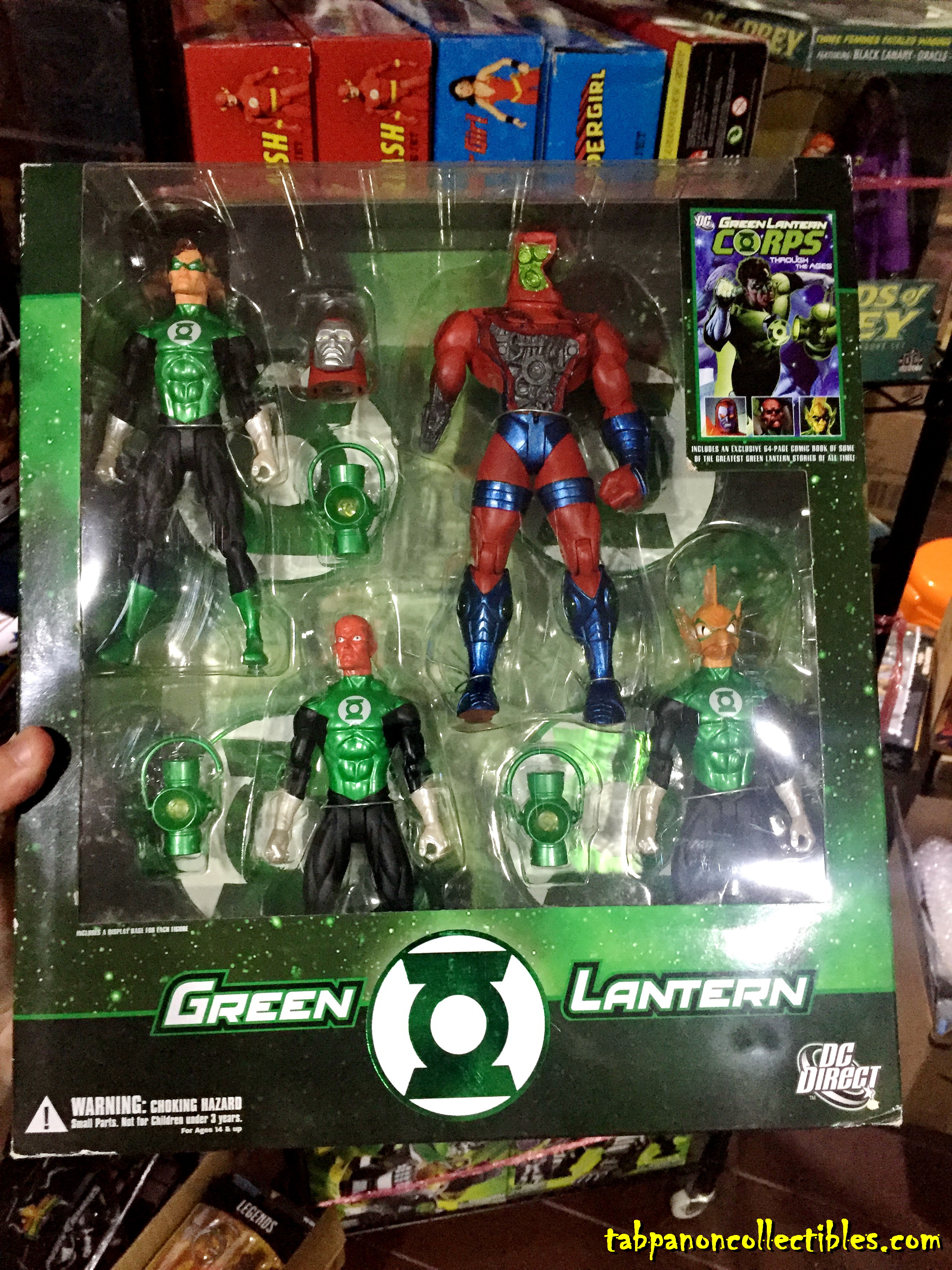 [2008.12] DC Direct Green Lantern Corps Action Figure Box Set Though The Ages w/Comic Book (แถมคอมมิค1เล่ม)