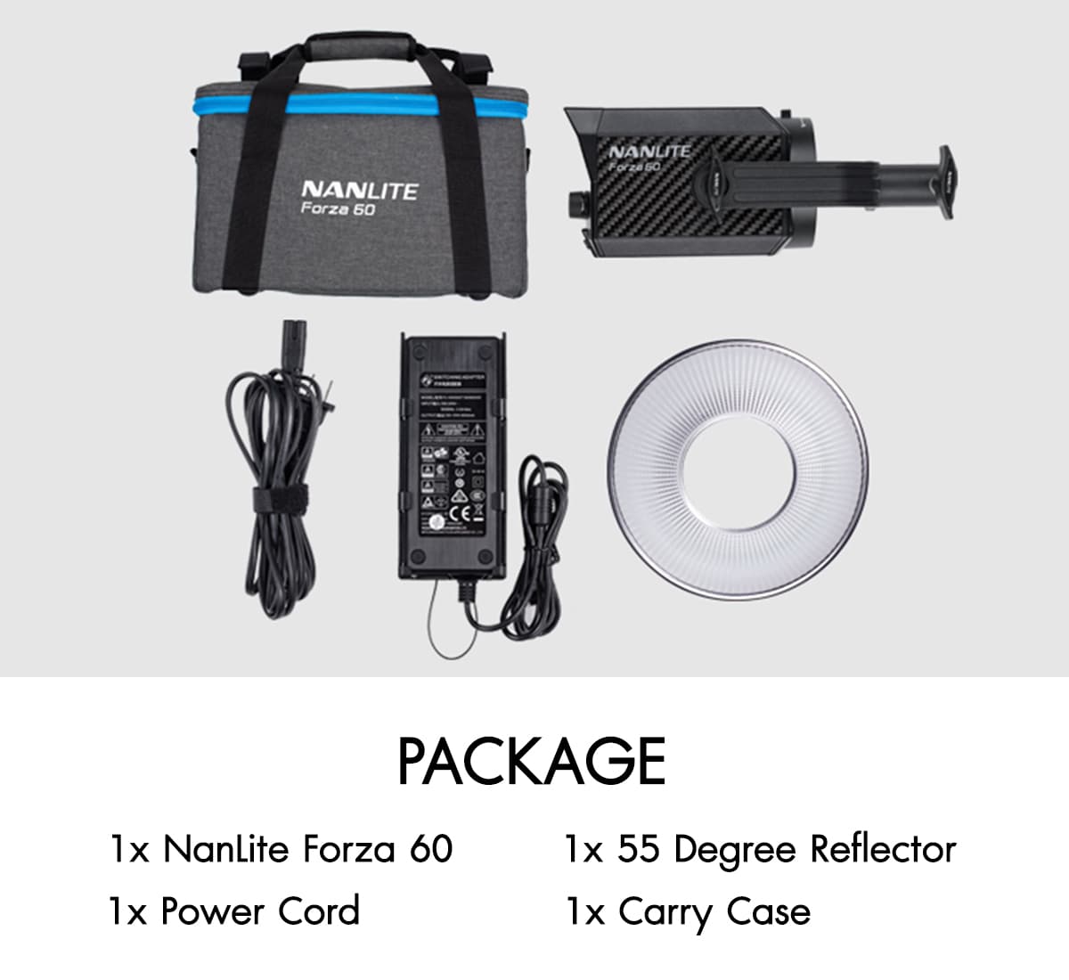 ไฟสตูดิโอ Nanlite Forza 60 ประกันศูนย์ 100%