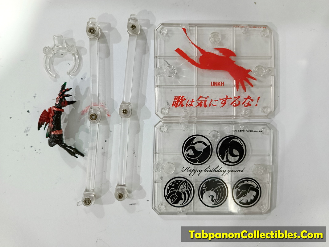 [2010.07] Bandai S.H.Figuarts Kamen Rider OOO Ankh Hand x 2 Base (Greed Logo) - USED