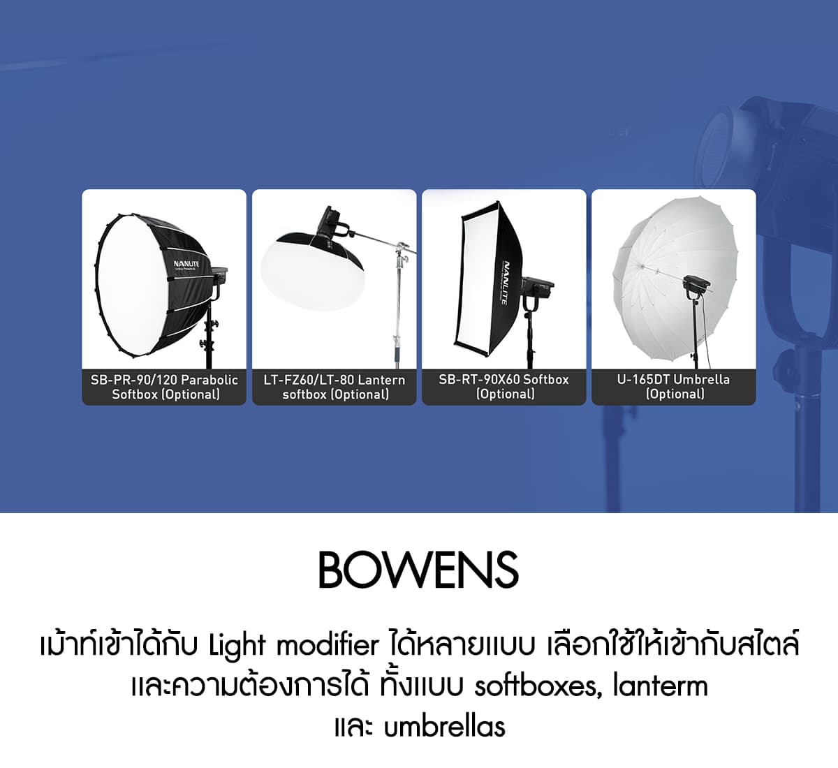 Nanlite FS-150 150W Daylight LED Fill Light ไฟสตูดิโอคุณภาพสูง รับประกันศูนย์ไทย