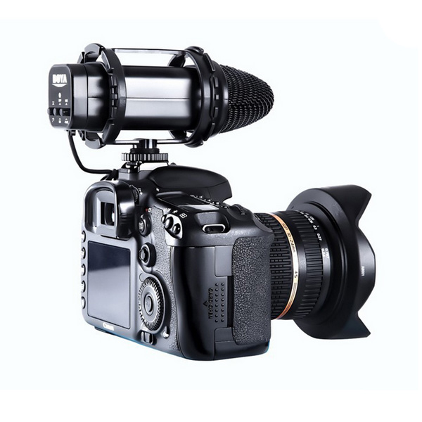 BY-V02 Boya stereo Microphone For DSLR Camera DV Camcorder