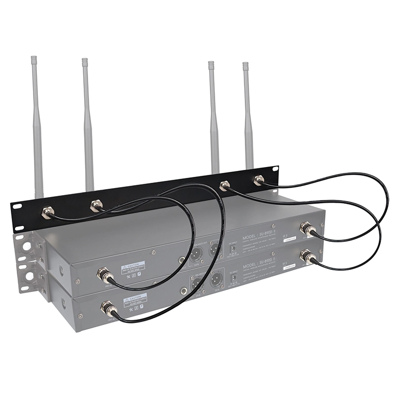 SOUNDVISION RKT-4A ชุดเพลทยึดเสาอากาศ 4 ต้น ขนาด 1U อุปกรณ์เสริมสำหรับชุดไมโครโฟนไร้สาย