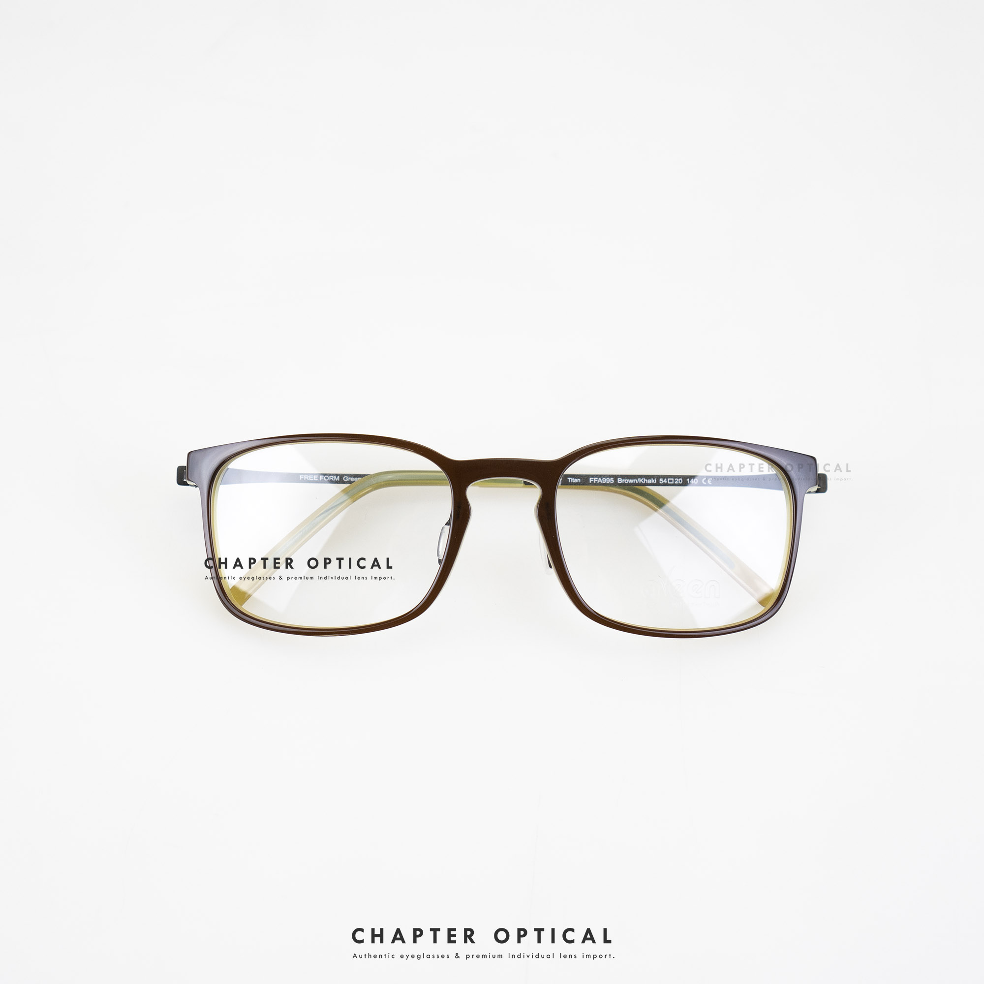 แว่นตาแบรนด์ FREE FORM รุ่น FFA995 Brown/Khaki