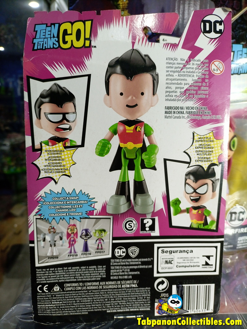 [2018.05] Mattel Teen Titans Go! The Movie Face Swap Set of 4 Figurs (Robin, Starfire, Beast Boy, Raven)