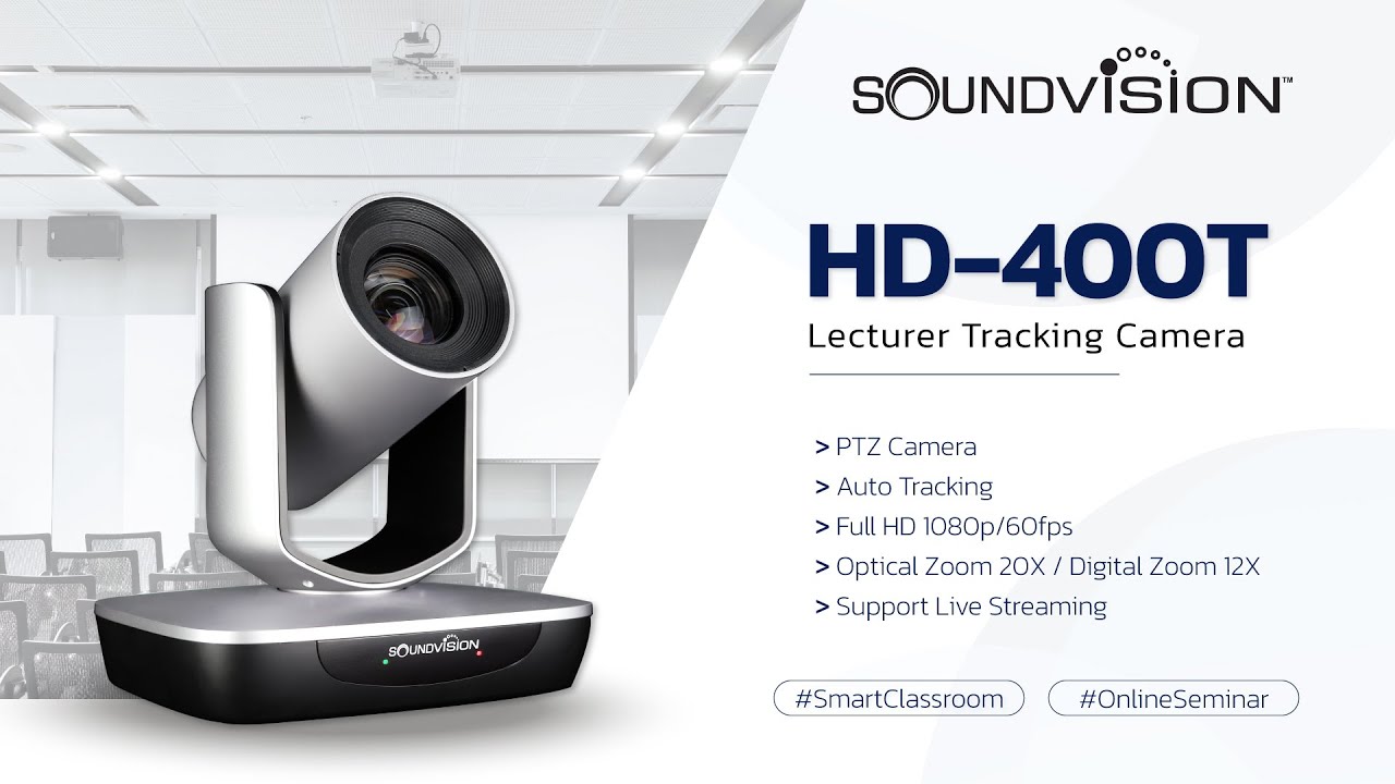SOUNDVISION HD-400T กล้อง PTZ สำหรับห้องประชุมออนไลน์