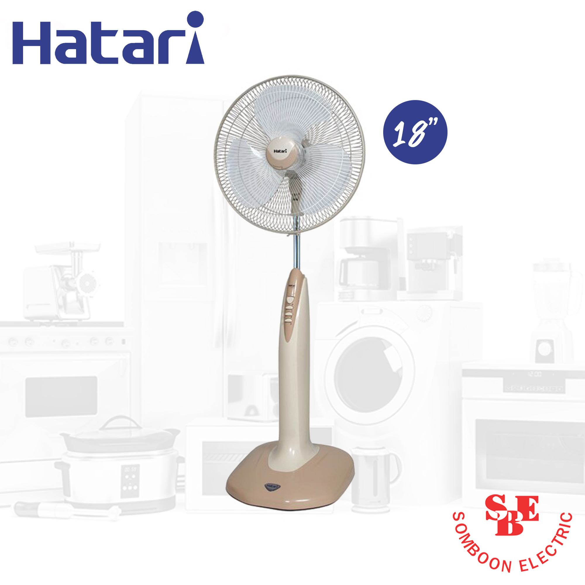 พัดลมตั้งพื้น Hatari 18" รุ่น HA-P18M1