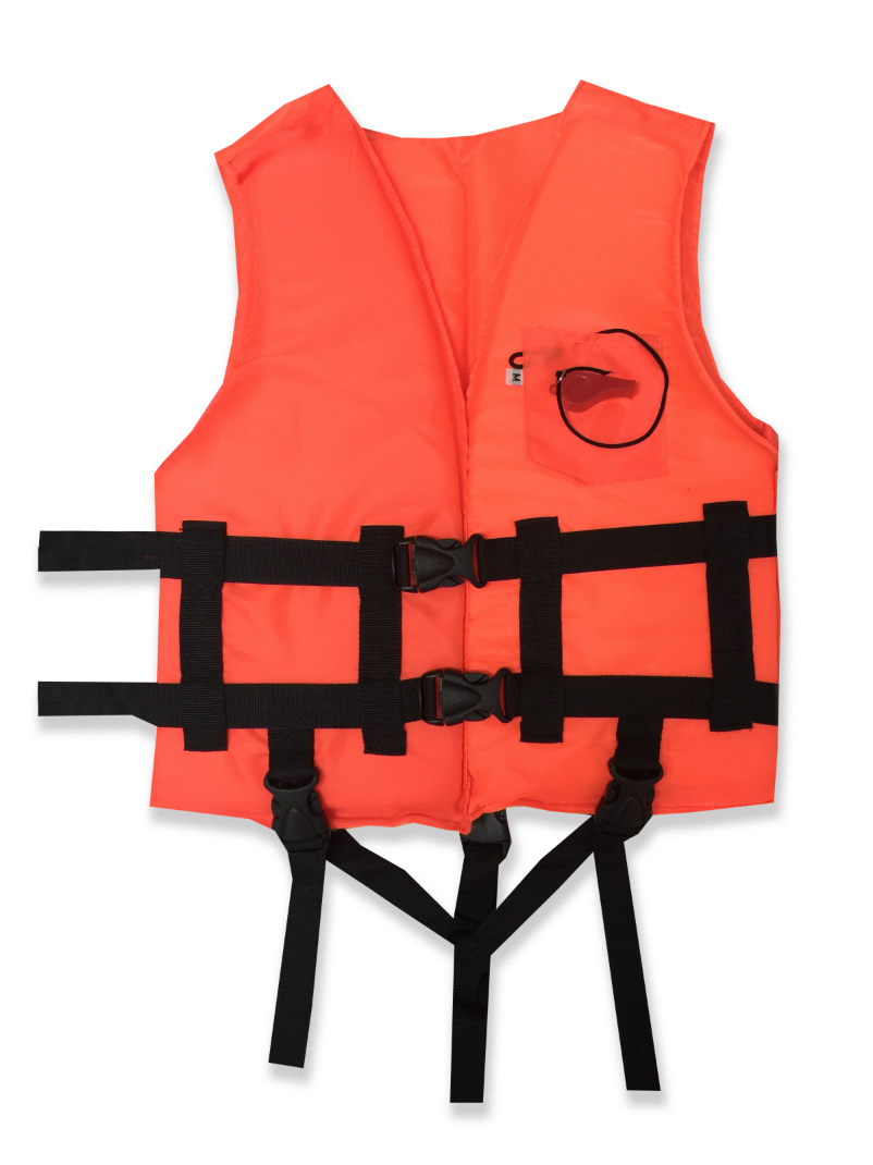 เสื้อชูชีพผ้าไนล่อนอ็อกฟอร์ด210D. Size M สําหรับเด็กโต รองรับนํ้าหนักได้ไม่เกิน 45kg