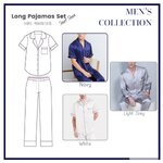 ชุดนอนผู้ชาย ชุดนอนผ้าซาตินเกรดพรีเมี่ยม สีเทา ชุดนอนแขนสั้นขายาว ส่งไว ผ้านิ่ม ไม่บาง ชุดนอนกางเกง