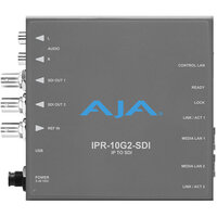 AJA IPR-10G2-SDI Bridging HD SMPTE ST 2110 Video and Audio to 3G-SDI