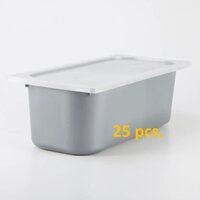 ถาดไอศครีมพลาสติกแข็ง #1/3 x 10 (3-3.5 kg.) พร้อมฝาปิด (25 ใบ)