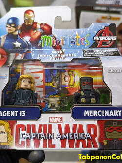 Minimates Marvel Wave 67 Civil War Agent 13 and Mercenary 2-pack