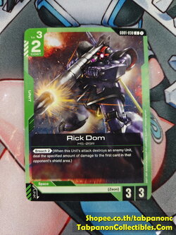 Gundam Card Game Eng GD01-030 Rick Dome