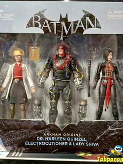 [2015.10] DC Collectibles Batman Arkham Origins Dr.Harleen Quinzel, Electrocusioner & Lady Shiva 3-Pack