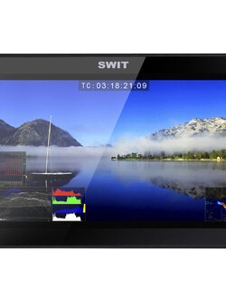 SWIT S-1073F 7" Full HD Waveform LCD Monitor with S-7006S V-Mount Battery Plate