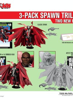 [2020.07] McFarlane The Original SPAWN Action Figure & Comic Remastered (2020) 3-PACK TRILOGY SET