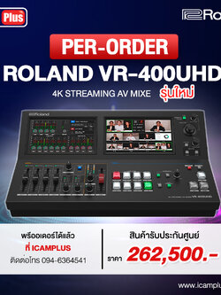 Switcher Roland รุ่น VR-400UHD 4K Streaming AV Mixer