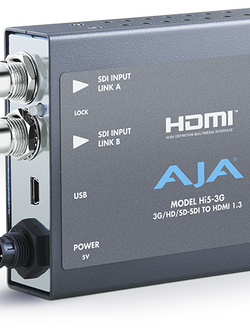 AJA Hi5-3G 3G/Dual Link/HD-SD-SDI to HDMI Converter