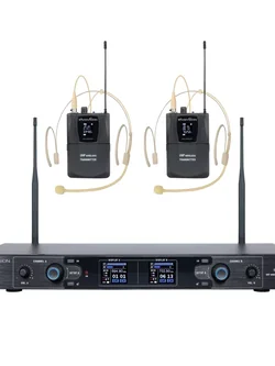 SOUNDVISION SU-890D-ll/BT (HW-X) ชุดไมค์ลอยคาดศรีษะคู่ ย่าน UHF คลื่นความถี่ 694.5 – 702.7MHz