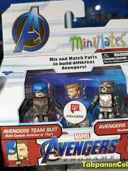 Minimates Marvel The Avengers Movie Endgame AV Team Suit Cap/Thor and AV Team Suit Rocket 2-pack Walgreen Exclusive