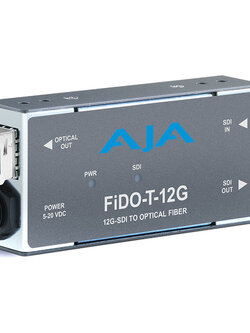 AJA FiDO-T-12G 1-Channel 12G-SDI to Single-Mode LC Fiber Transmitter
