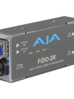 AJA FiDO-2R 2-Channel Single Mode LC Fiber to 3G-SDI Receiver