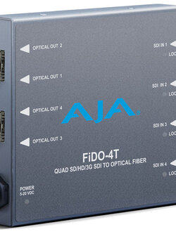 AJA 4-Channel 3G-SDI to Multi-Mode LC Fiber Transmitter