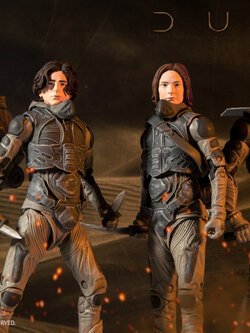 [2020.11] McFarlane Dune 2020 movie Series 1 Complete Set (4 of 7-Inch Action figures+1Baf)