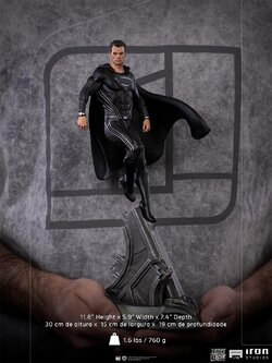 [2021.03] Iron Studios Statue Superman Black Suit - Justice League - Art Scale 1/10