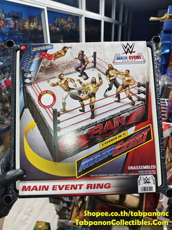 [2025.07] WWE Main Event Ring Playset for 7-Inch Scale Figure (เวทีมวยปล้ำเล็ก ขนานด 12x12นิ้ว)