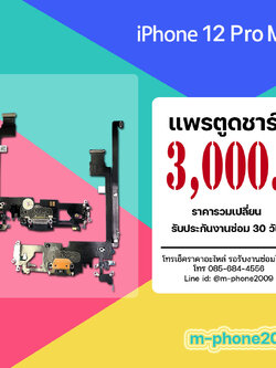 แพรตูดชาร์จ iPhone 12 Pro Max