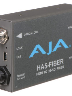 AJA HA5-Fiber HDMI to 3G-SDI Fiber Mini Converter