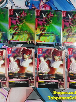 Gundam Card Game EN ST04-006 LR+ Aegis Gundam + ST04-011 Athrun Sara Set x4