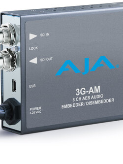 AJA 3G 8-Channel AES Embedder/Disembedder with XLR Connector Cable