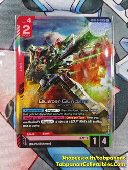 Gundam Card Game Eng GD01-045 LR Buster Gundam GRT-X103