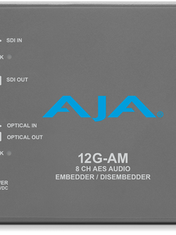 AJA 12G-AM-T-ST 12G-SDI 8-Channel AES Embedder/Disembedder