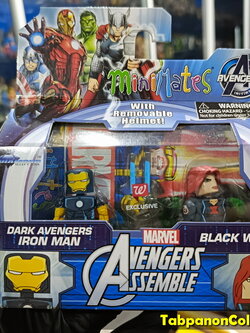 Minimates Marvel Walgreens S2 Dark Aventers Iron Man and Black Widow 2-Pack