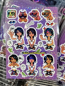 MamunzaaTV Sticker : A6 น้าเม่ และพอลล่า ( ผิวแทน / ผิวช็อคโกแลต )