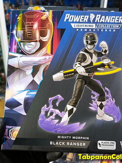 [2023.10] Hasbro Power Rangers Lightning Collection Remastered MMPR Black Ranger 6-Inch Action Figure - Fan Channel Exclusive
