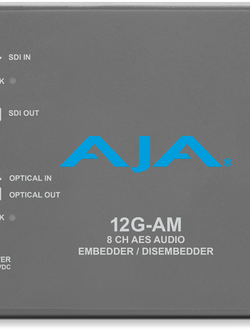 AJA 12G-AM-R 12G-SDI 8-Channel AES Embedder/Disembedder