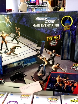 Wrestling Accessories - Authentic Scale SmackDownLive Main Event Ring (เวทีใหญ่ 20*20นิ้ว) แถม Jinder Mahal