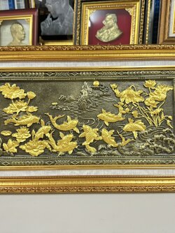 รูปหล่อเรซิ่น "ภาพปลา 9 ตัว ว่ายวน" พร้อมกรอบ ขนาด 11*19 นิ้ว ของขวัญ ของขวัญมงคล ของขวัญปีใหม่ ของที่ระลึกมอบผู้ใหญ่ ของขวัญเปิดร้าน ของเเต่งบ้านมงคล ของขวัญขึ้นบ้านใหม่ โอกาสสำคัญต่าง ๆ เสริมสิริมงคล