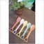 ช้อนไอศครีมพลาสติก BIO(ทรงพลั่ว) (สีโอรส)