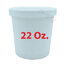 ถ้วยไอศครีมกระดาษ 22 Oz Quart (สีขาวล้วน) พร้อมฝาปิด