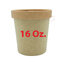 ถ้วยไอศครีมกระดาษคราฟท์ 16 Oz Pint (สีน้ำตาล) พร้อมฝาปิด
