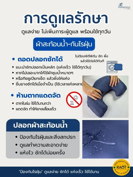 หมอนกันกดหูยางพาราแท้ 100% ทรง C ลดแผลกดทับใบหู สำหรับผู้ป่วยติดเตียง นอนตะแคงไม่เจ็บ ระบายอากาศดี ขนาด 38x27x11 ซม. น้ำหนัก 800 กรัม image 8 หมอนกันกดหูยางพาราแท้ 100% ทรง C ลดแผลกดทับใบหู สำหรับผู้ป่วยติดเตียง นอนตะแคงไม่เจ็บ ระบายอากาศดี ขนาด 38x27x11 ซม. น้ำหนัก 800 กรัม image 8