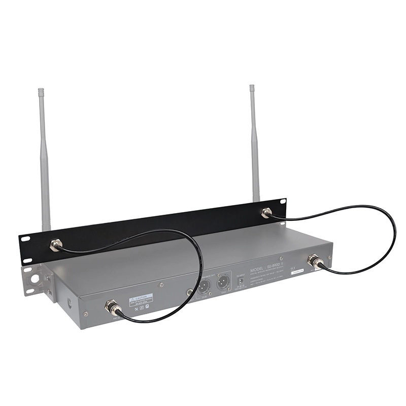 SOUNDVISION RKT-2A ชุดเพลทยึดเสาอากาศ 2 ต้น ขนาด 1U อุปกรณ์เสริมสำหรับชุดไมโครโฟนไร้สาย